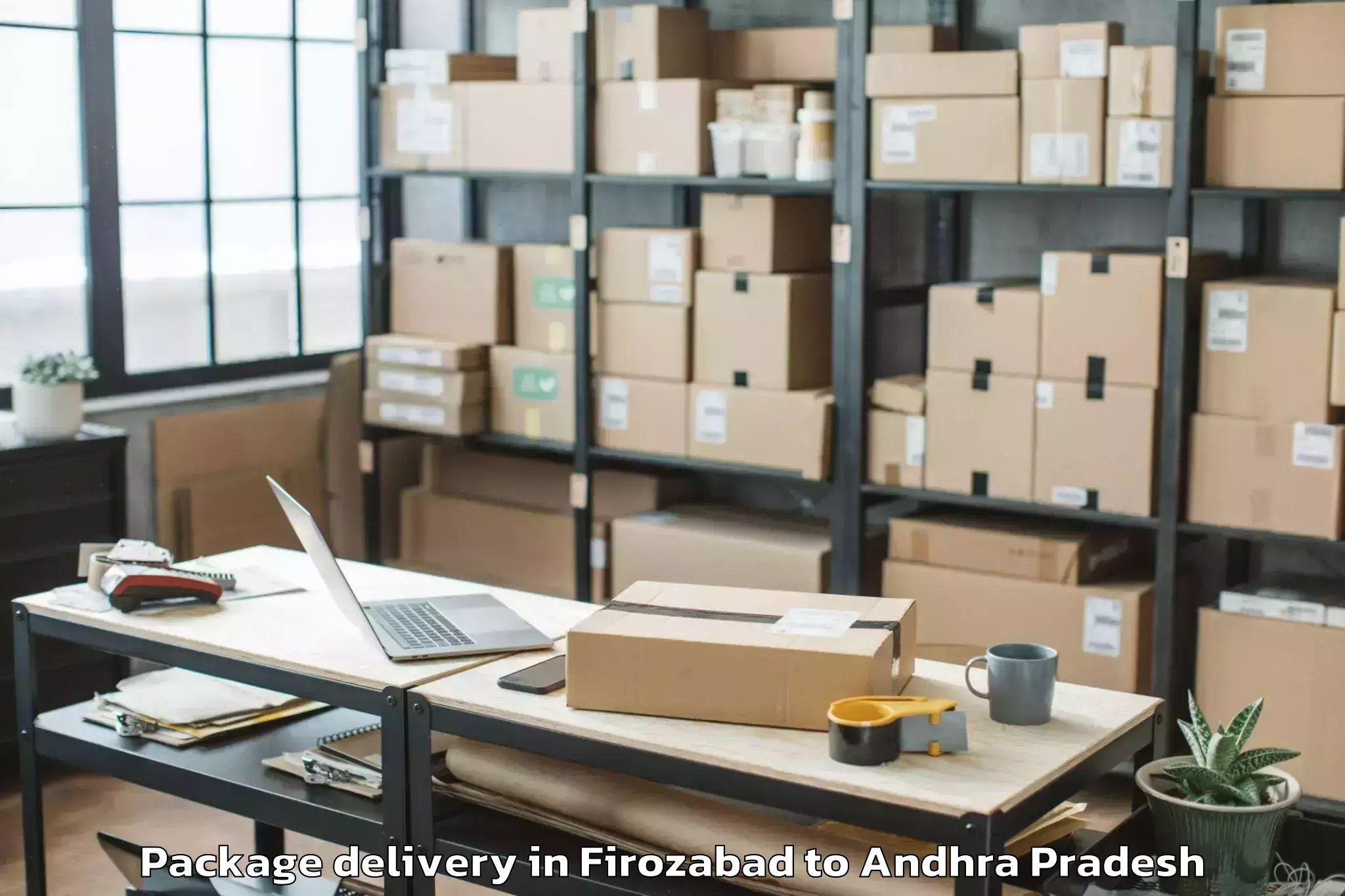 Top Firozabad to Rentachintala Package Delivery Available